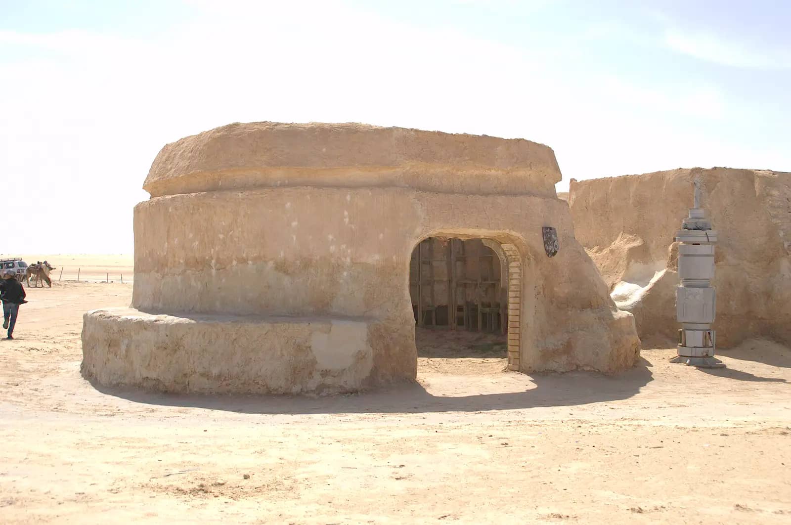 Domed film set buildings of Mos Espa in the Tunisian desert