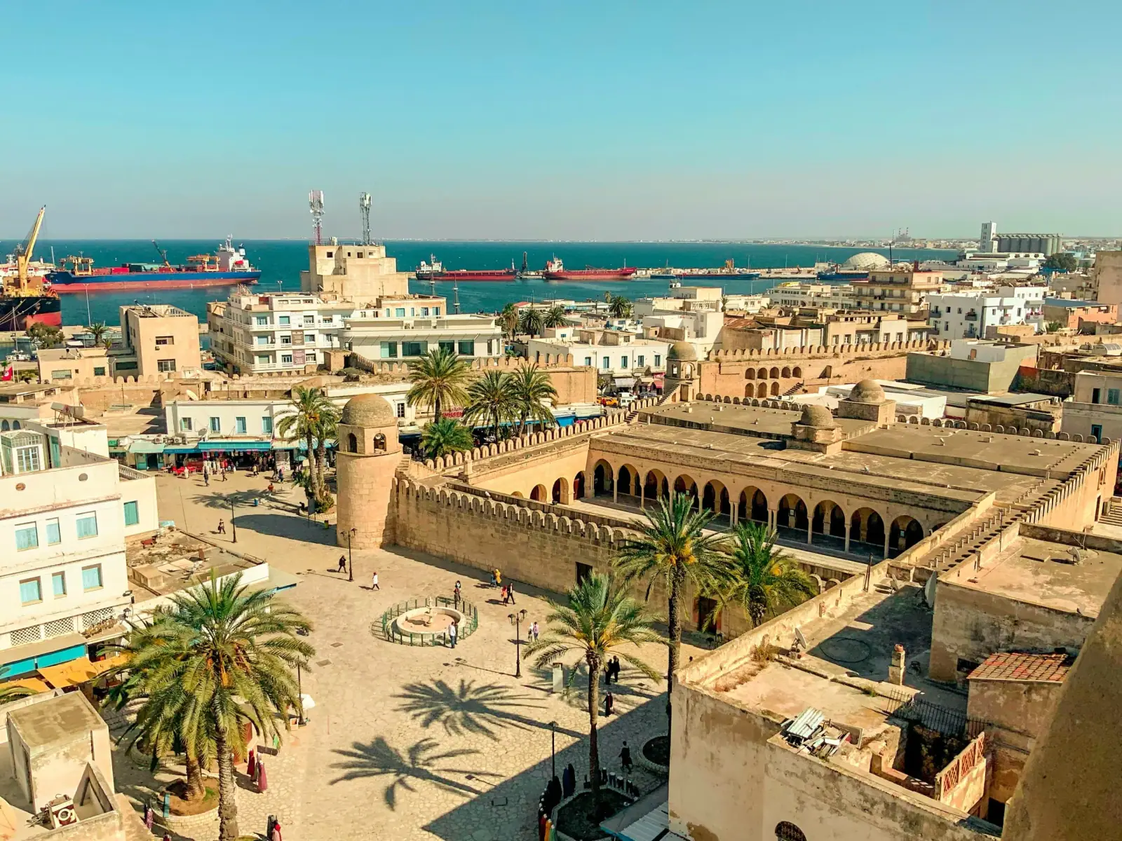 The ribat of Monastir and its watchtower by the sea, last stop of the Sousse day trip